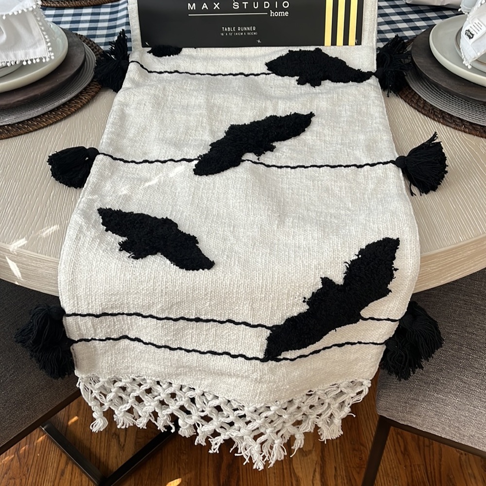 Max Studio Home Bats Table Runner